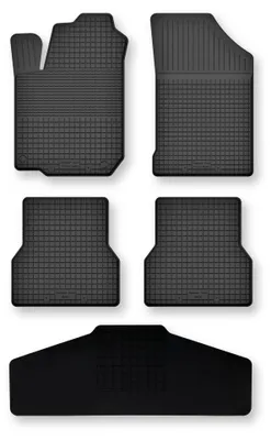 Image de Tapis auto caoutchouc bac pour Toyota Aygo II 2014- 5 pièces tunnel