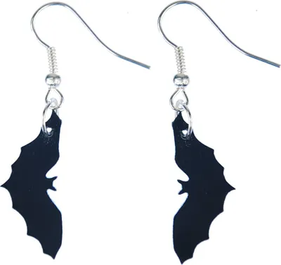 Produktbild von Fledermaus Ohrringe Miniblings Hänger Halloween Vampir Bat Acrylglas schwarz