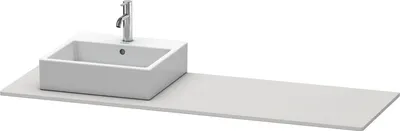 Image de Console Duravit XSquare, 1 découpe à gauche, 1600x16x550mm, XS060HL3939
