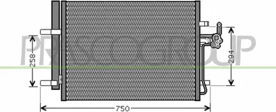 Produktbild von PRASCO FD110C002 Kondensator Klimaanlage Klimakondensator für FORD MONDEO IV Turnier (BA7) +Trockner