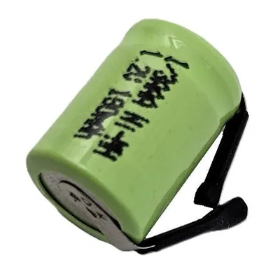 Produktbild von LogiCell Wiederaufladbare Ni-MH Akku 1/3AAA 1,2V 190mAh mit Lötfahne U-Form, 14,1 mm x 10,4 mm, ideal für Solarprodukte Solarlampen Solarleuchten LED