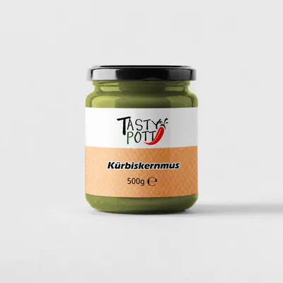 Produktbild von Tasty Pott Kürbiskernmus 500g