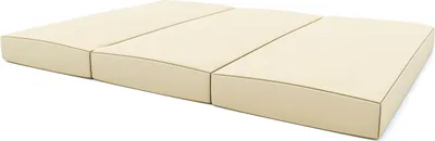 Produktbild von idealfit klappbare Turnmatte 3-teilig beige 150x100x10cm, IFA-94