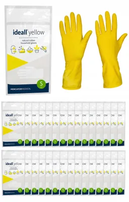 Produktbild von ideall® Yellow Haushaltshandschuhe Größe S 120 Paar