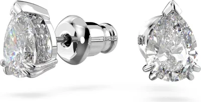 Produktbild von Swarovski Damen Ohrringe Millenia Ohrstecker Tropfenschliff, Weiß, Rhodiniert  5636713