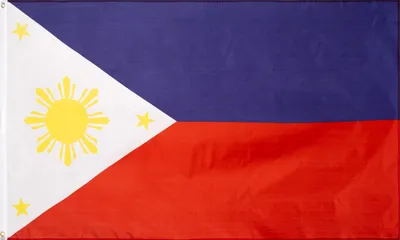 Produktbild von MUWO "Nations Together" | Philippinen Flagge | 150×90 cm | Verstärktes Besatzband | Doppelt gesäumte Ränder | MW-67