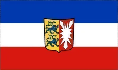 Produktbild von Flagge Schleswig-Holstein 90 x 150 cm mit Metallösen - Fahne - Hissfahne - Hissflagge - Sturmflagge - zum hissen - - 100 Gramm Stoffgewicht