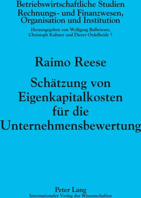 Produktbild von Schätzung von Eigenkapitalkosten für die Unternehmensbewertung