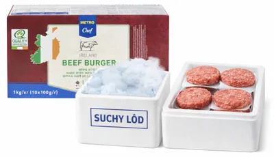 Image de Burgers de bœuf Metro Chef, 10 pièces de 100 g