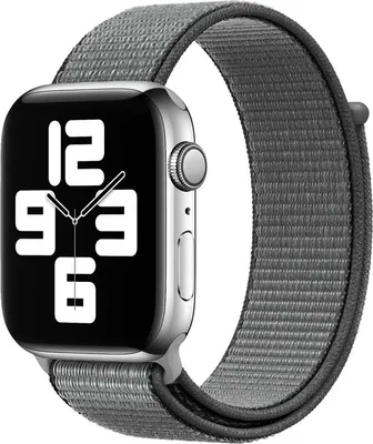 Produktbild von Armband für Apple Watch Series 8 7 6 5 4 3 2 1 SE - Nylon Band Ersatzarmband Sport Loop - Dunkelgrau - 42mm 44mm 45mm
