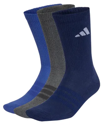 Productafbeelding van adidas C Ess Crew 3-delig set - kleur: dualin/dgreyh/dkblue, maat: XS