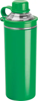 Produktbild von Doppelwandige Edelstahl Trinkflasche / 500ml / Farbe grün