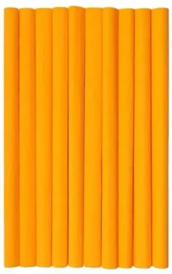 Image de Papier crépon orange, couleur claire, 50x200 cm (lot de 10) - HERLITZ