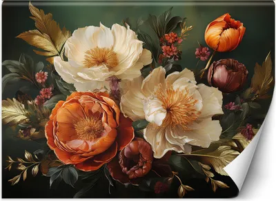 Produktbild von Vlies fototapete Natur Laubblumen 100x70 cm Feeby Grün inkl. Kleber einfache Montage