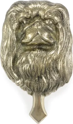 Produktbild von Pekingese, Pekinese, Peking-Palasthund - Türklopfer in Form eines Hundekopfes, Messing-Türklopfer, Retro-Dekoration an der Tür der Marke Art-Dog