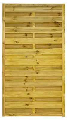 Produktbild von Ligna Gard Dichtzaun Lausanne gerade 100x180 cm Holzzaun Kiefer Kesseldruckimprägniert 44x44 mm Rahmen