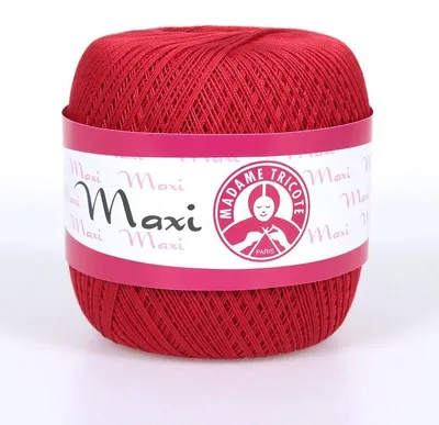 Produktbild von Madame Tricote Paris Maxi-Baumwollgarn - 6328 Rot