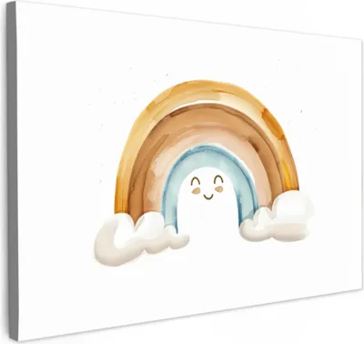 Obrázek produktu pro OneMillionCanvasses® - Plátno - Duha - Pastelové barvy, nástěnná malba, nástěnné dekorace obrazy obývací pokoj, 90x60cm