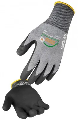 Produktbild von Handschuh mit Nitrilbeschichtung, Noppen, auf der Handfläche, Größe 10