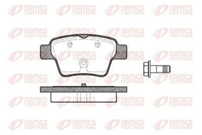 Produktbild von REMSA Bremsbeläge Satz Hinten Bremsklötze für VW Transporter V Bus (7HB, 7HJ, 7EB, 7EJ, 7EF, 7EG, 7HF, 7EC) 1138.00