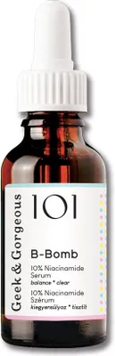 Immagine prodotto di Geek & Gorgeous 101 B-Bomb 10% Niacinamide Serum con Zinco PCA e Sarcosina 30ml