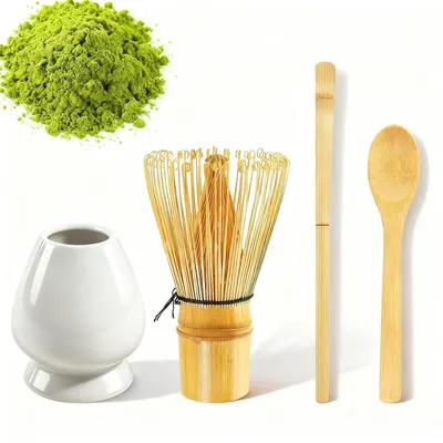 Obrázok produktu pre Sada na prípravu matcha: 4 bambusové metličky a príslušenstvo