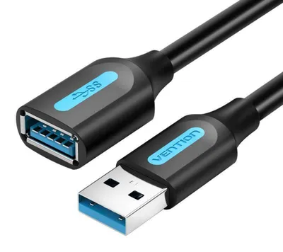 Produktbild von USB 3.0 Verlängerungskabel, Vention CBHBF, 1 m, Schwarz