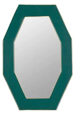 Produktbild von Paoletti Framed Octagonal Wall Mirror, Teal