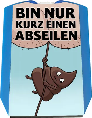 Produktbild von Bin nur kurz einen abseilen Kaka Parkscheibe mit 2 Einkaufswagenchips