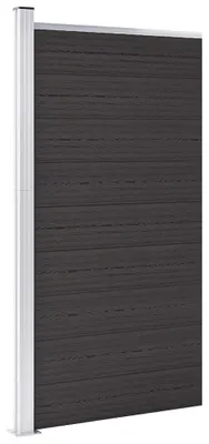Obrázek produktu pro vidaXL Plotový prvek WPC 95x186 cm černý