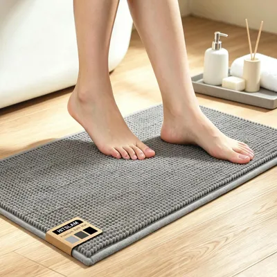 Immagine prodotto di Solidchoice - Asciugamano da bagno in spugna, 60 x 40 cm, grigio