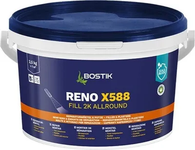 Immagine prodotto di Bostik Reno X588 Fill 2K Allround Secchio da 2,5 kg di malta per riparazioni