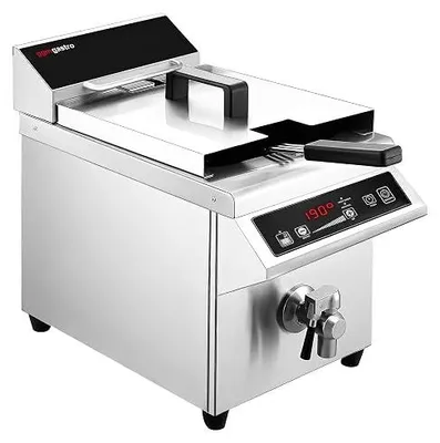 Image de Friteuse à induction - 8 litres - 3,5 kW - avec robinet de vidange