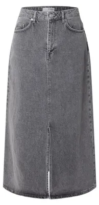 Produktbild von SELECTED FEMME Damen Slfkrista-Gerda Hw L Grey Max Skirt Noos Jeansrock, Light G