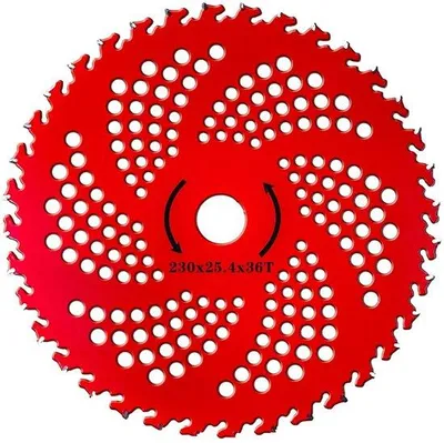 Produktbild von Hardmetalen Zaagblad 9" x 36 tanden, onkruidverdelger, zaagblad voor gazononderhoud, landbouwgrond, onkruid wieden.
