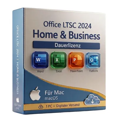 Produktbild von Microsoft Office LTSC 2024 Home & Business für Mac - Dauerlizenz