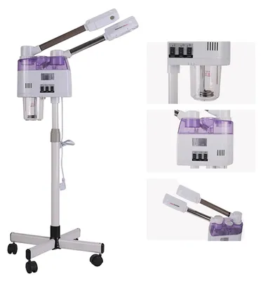 Produktbild von Gesichtsdampfer, 23 Unzen Tank, verstellbare Höhe, heiße und kalte Sprühfunktion, Dual-Head-Design,