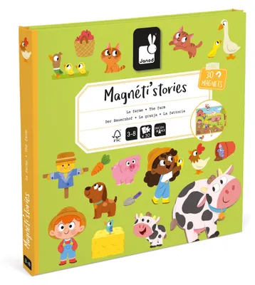 Produktbild von JANOD Magnéti'stories der Bauernhof, Für Kinder, Hardcover
