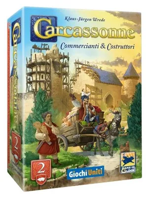 Imagen del producto de Carcassonne: Espansione 2 - Commercianti & Costruttori (Nuova Edizione) (Edición italiana) – Juego de mesa – Giochi Uniti – 2-6 jugadores – 13+