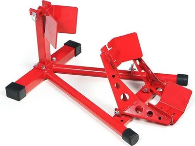 Produktbild von Vorderradklemme 16"-19" Räder Motorradständer Motorradwippe Radständer Motorrad Wählen Sie Ihre Farbe: Rot