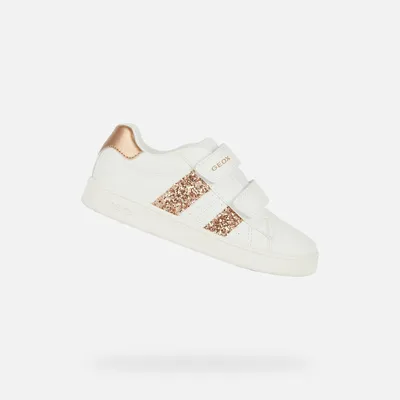 Produktbild von Geox Weiße Eclyper Mädchen-Sneaker 39
