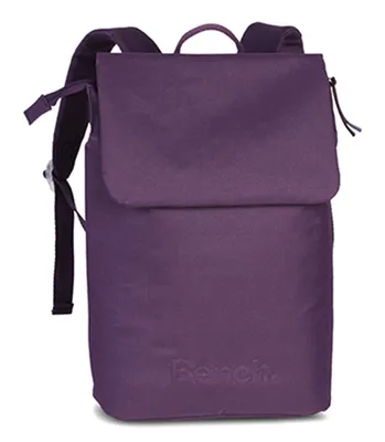 A purple Bench rucksack is shown against a white background.