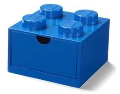 Obrázok produktu pre Úložný box na stôl, zásuvkový, LEGO "Brick 2x2", modrý