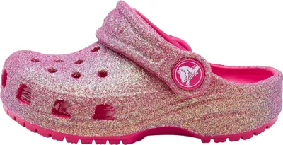 Produktbild von Crocs Classic Glitter Toddler Kleinkinder Glitzer-Clogs Pink/Glanz (Dragon Fruit), 210985-6ZQ