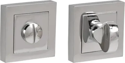 Produktbild von Quadratische Chrom-Toilettenplatte für KUCHINOX GLORIA, PARIS, PARVA Türgriffe