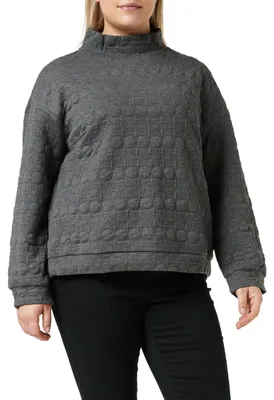 Obrázok produktu pre APART Fashion GmbH, dámska oversized mikina, farba: sivá melírovaná, veľkosť: 40 EU