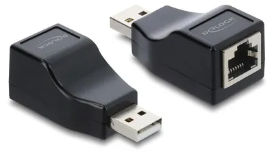 Produktbild von DELOCK Adapter USB 2.0 Typ-A St > Seriell RS-232 RJ45 Buchse