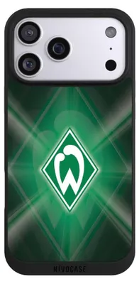 Produktbild von NIVOCASE Handyhülle für Apple iPhone 17 Pro Max  Hülle NIVOpure Case Schwarz Offizielles Lizenzprodukt SV Werder Bremen Wappen