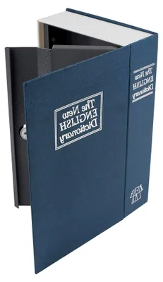 Produktbild von Geldkassette/Buchsafe 23,5 x 15,5 x 5,5 cm, schwarz/blau