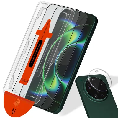 Obrázok produktu pre 2-balenie Xiaomi 17 Ultra Ochranné sklo na displej & 1-balenie ochrana objektívu - Tvrdené sklo | [Automatická inštalácia] - Bez bublín